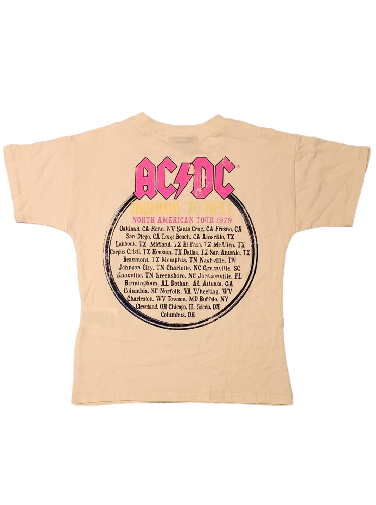 ACDC Highway to Hell Tour 1979 Retro Tee Vintage Style - Officially Licensed Kids T Shirt