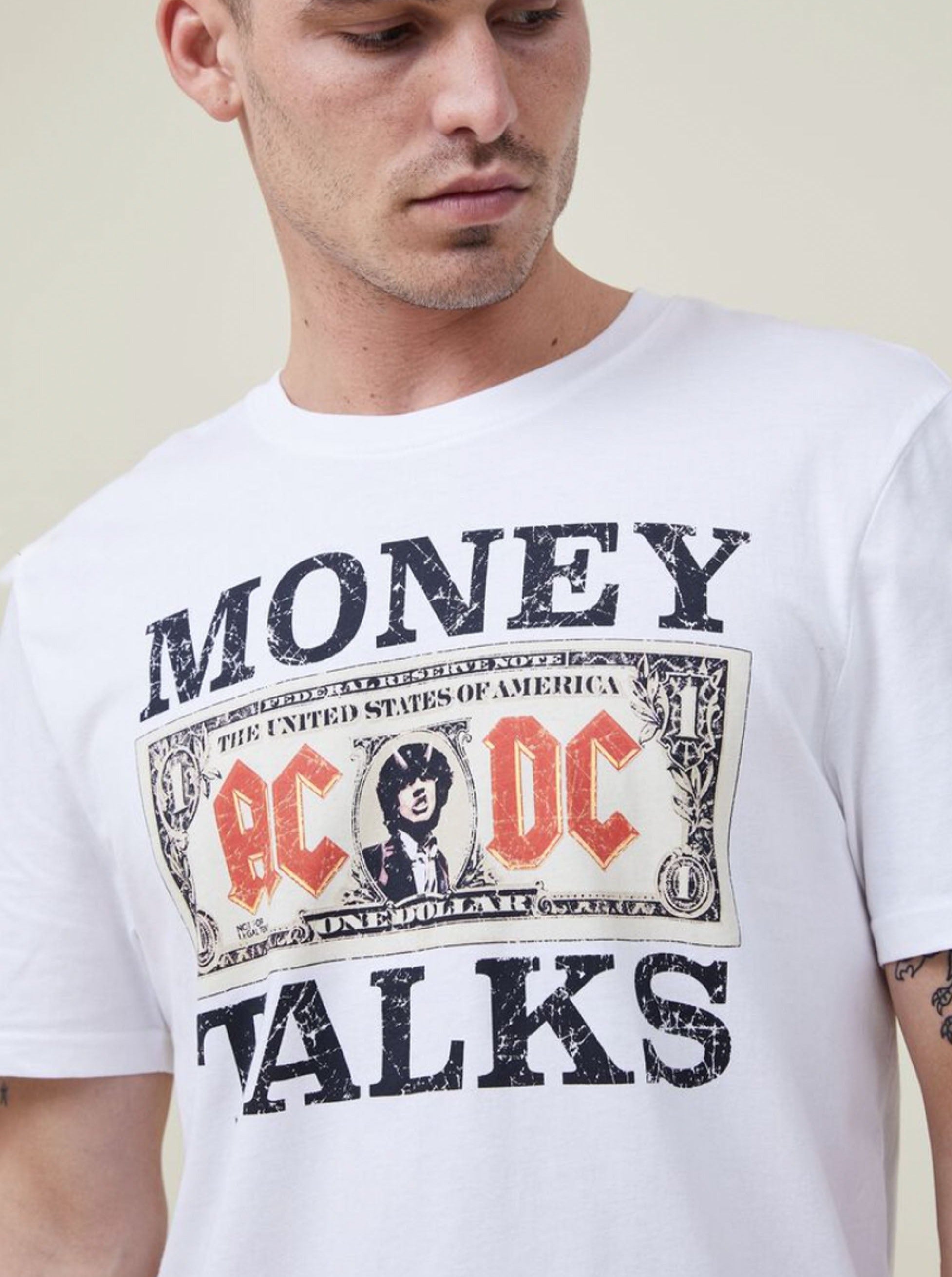 ACDC Moneytalks Retro Tee Vintage Style - Officially Licensed Adult T –  Social Xperiment