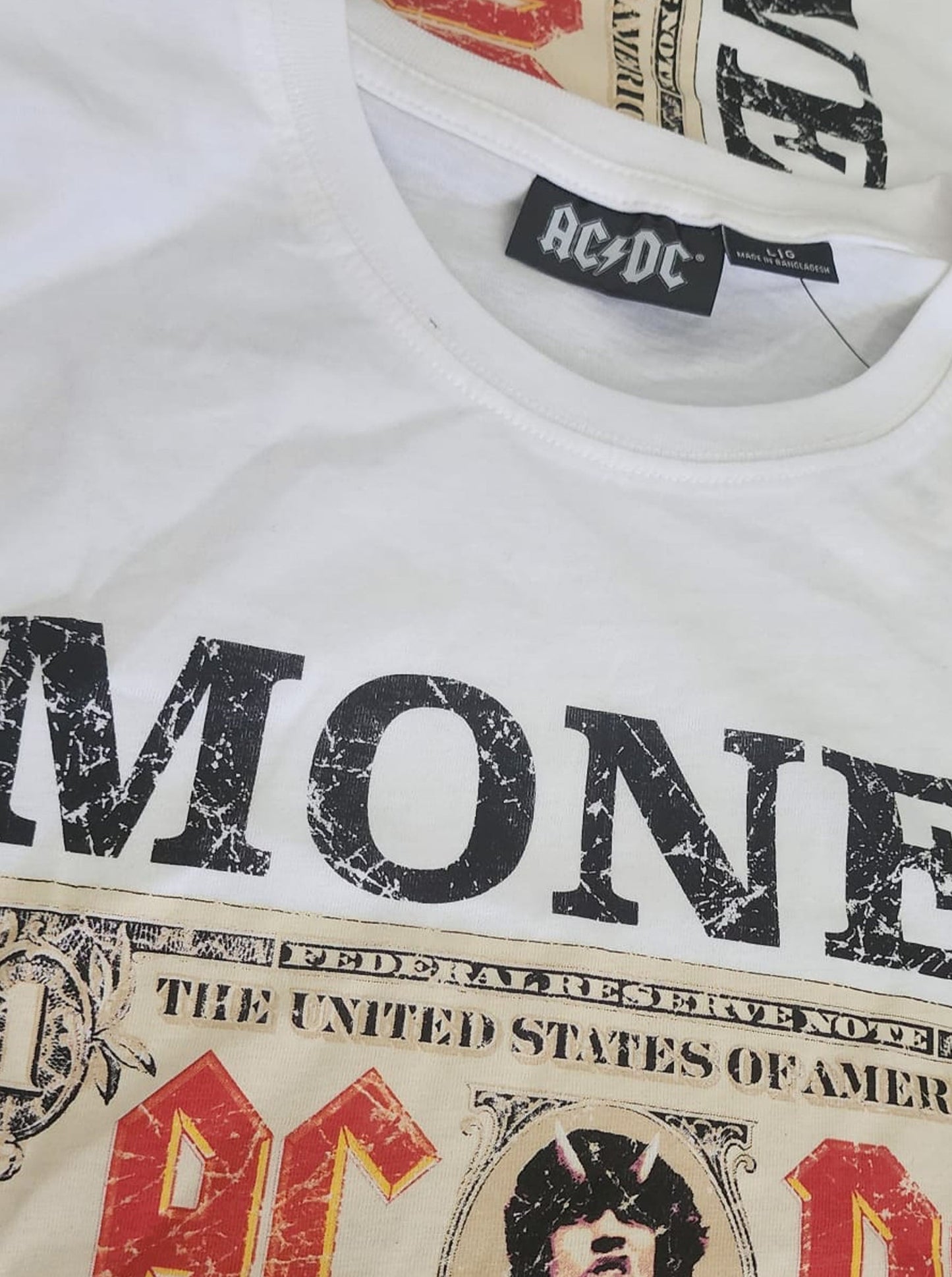 ACDC Moneytalks Retro Tee Vintage Style - Officially Licensed Adult T Shirt