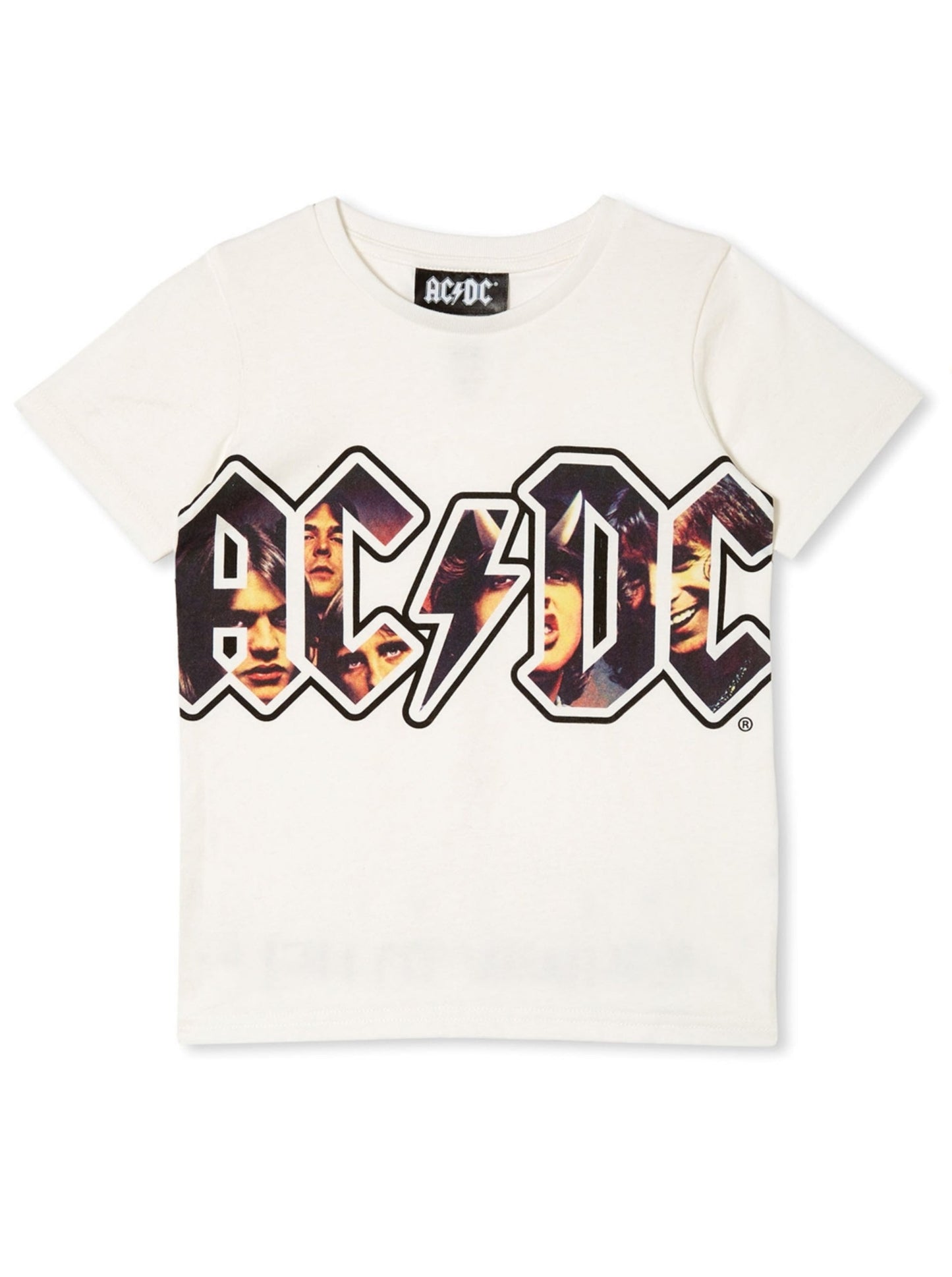 ACDC Photo Logo Retro Tee Vintage Style - Officially Licensed Kids T Shirt