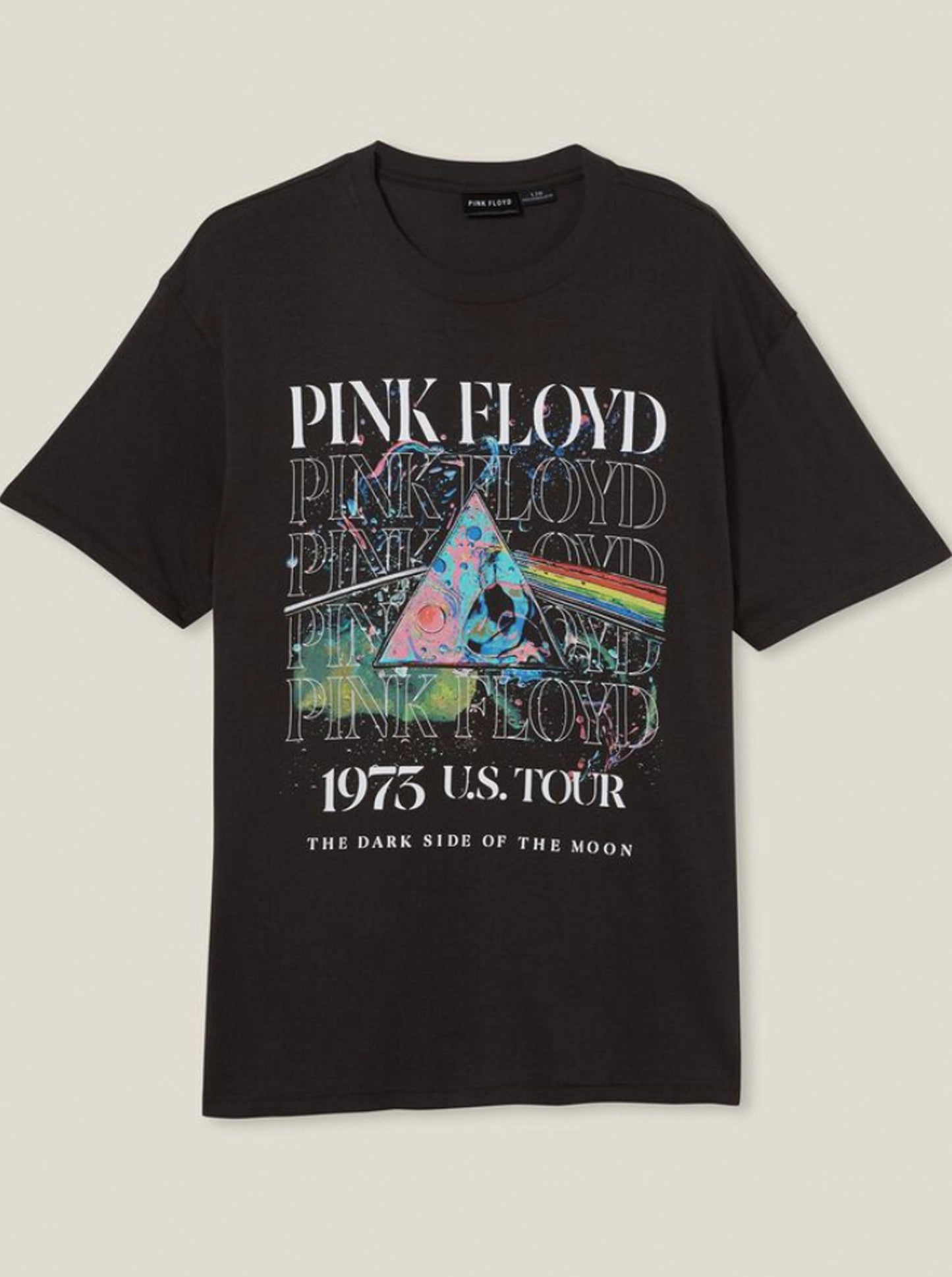 Pink Floyd 1973 U.S. Tour Retro Tee Vintage Style - Officially Licensed Adult T Shirt