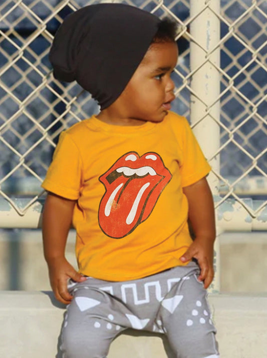 Rolling Stones Classic Tongue Logo Kids T-Shirt - officially licensed Tee