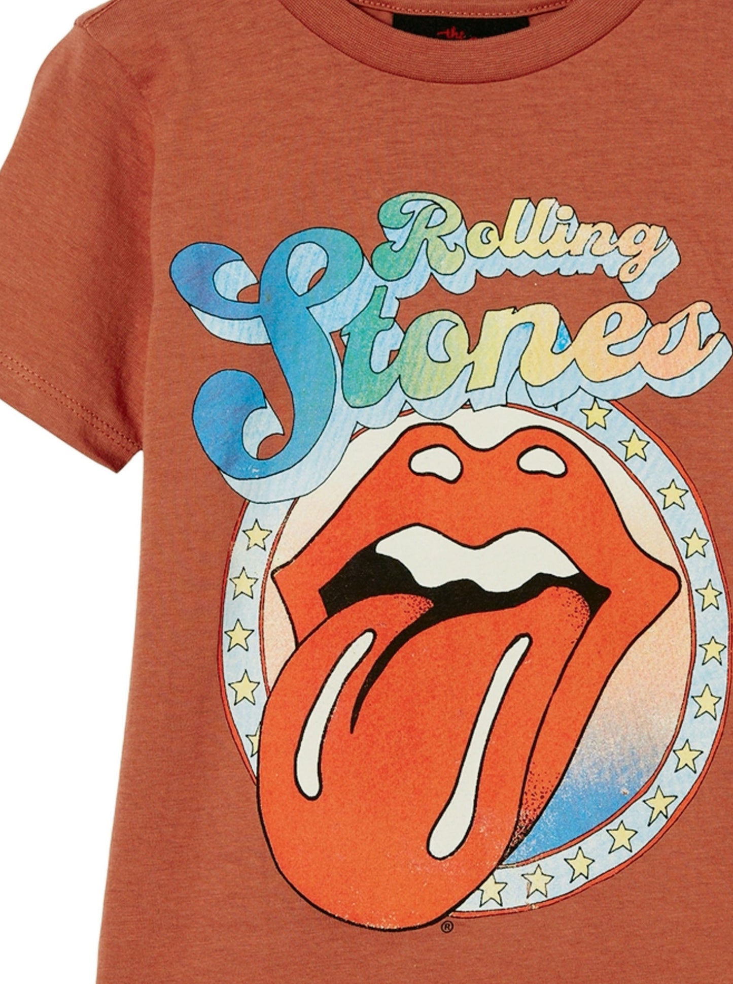 Rolling Stones Rainbow Logo Officially Licensed Tee - T Shirt Kids