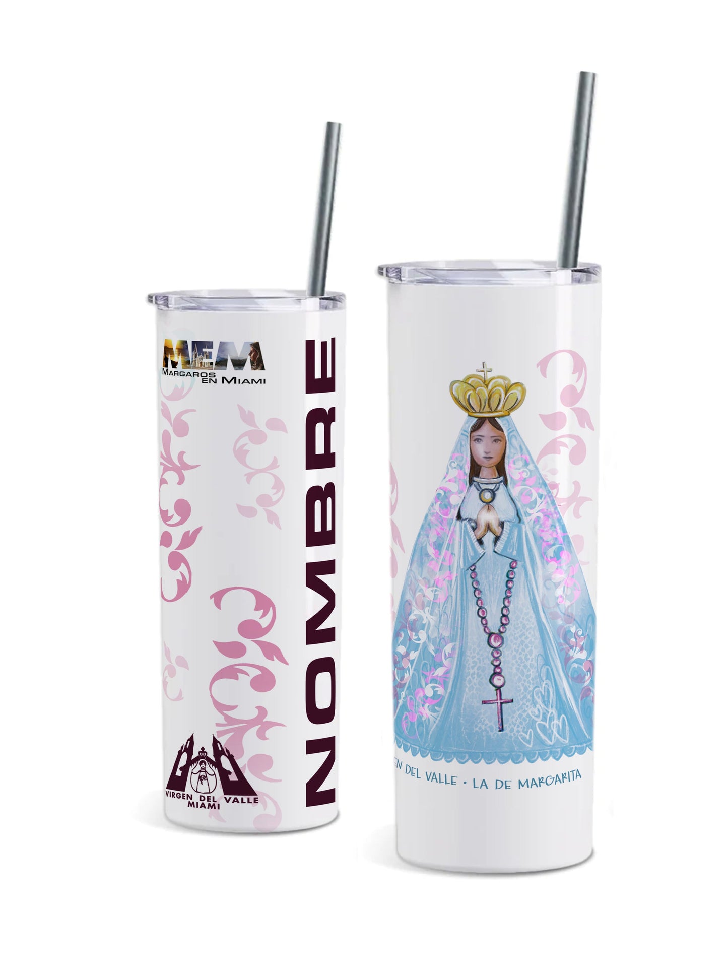 Vaso de Acero Inoxidable Personalizado - Virgen del Valle